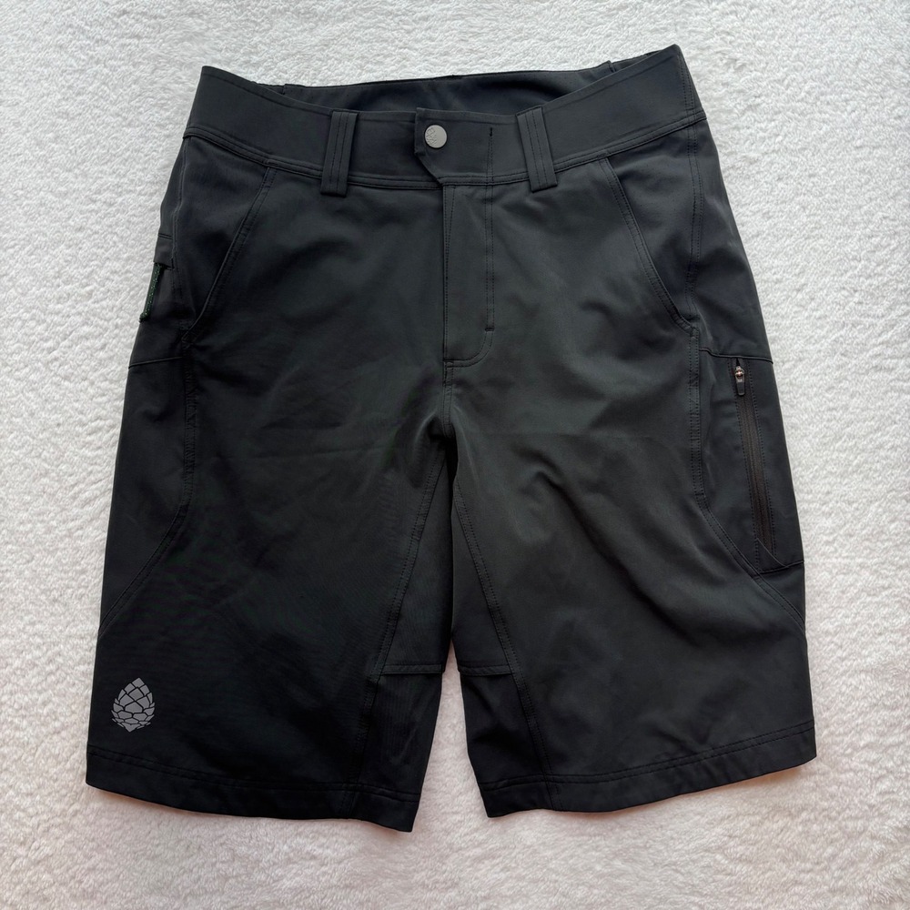 Stio Mens Technical Performance Shorts Dark Grey Size 30 Hiking Biking C632